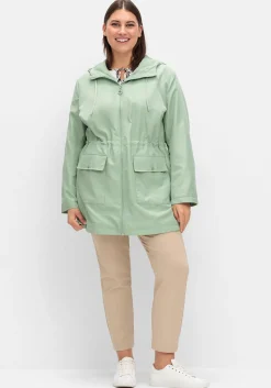 Kapuzenjacke mit Reißverschluss und Tunnelzug