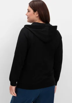 Kapuzensweatjacke mit Print und Kängurutasche