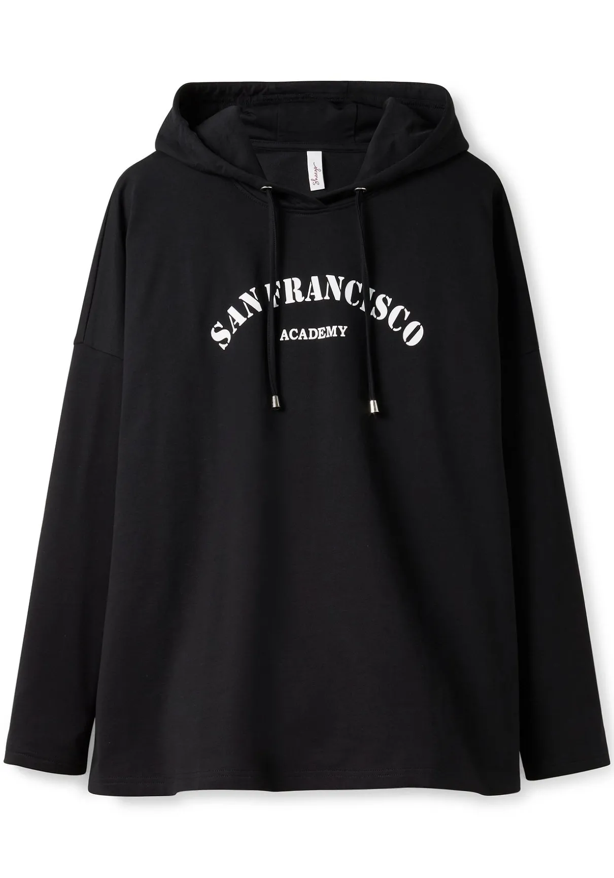 Kapuzensweatshirt mit Frontdruck, in A-Linie