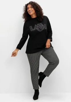 Karierte Joggpants mit Zippertaschen