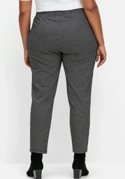 Karierte Joggpants mit Zippertaschen