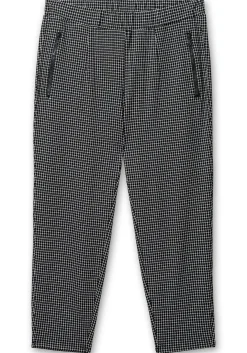 Karierte Joggpants mit Zippertaschen