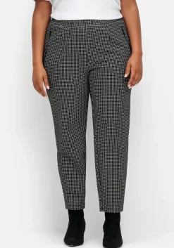 Karierte Joggpants mit Zippertaschen