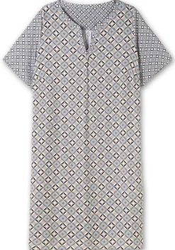 Kleid mit Grafikprint und Tunika-Ausschnitt