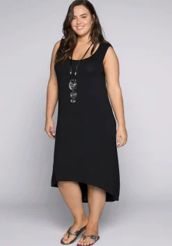 Kleid mit Taschen, im Vokuhilaschnitt