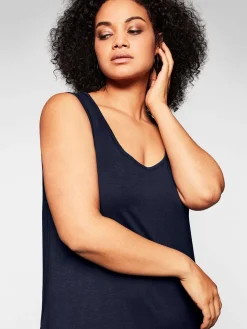 Kleid mit Taschen, im Vokuhilaschnitt