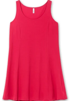 Knielanges, ärmelloses Kleid in A-Linie