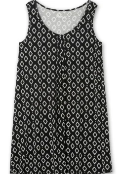 Knielanges Strandkleid mit Kellerfalte vorn