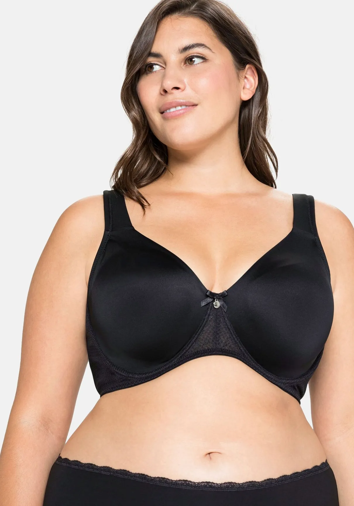 Komfort-BH mit Bügel, doppellagig und blickdicht