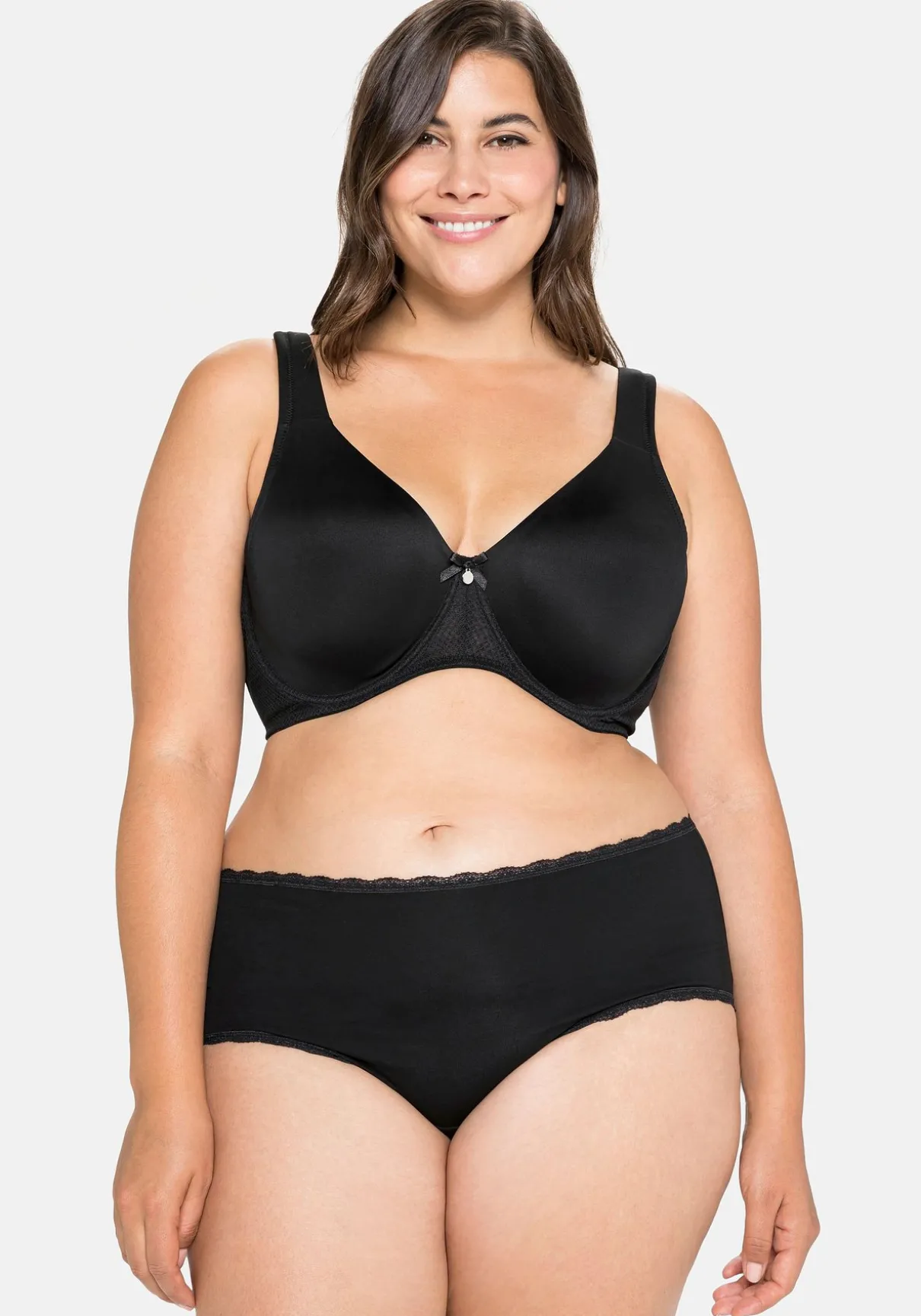 Komfort-BH mit Bügel, doppellagig und blickdicht