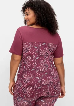 Kurzarmshirt aus Single-Jersey, mit Paisleymuster