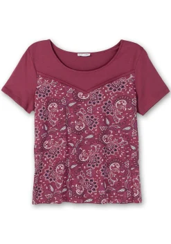 Kurzarmshirt aus Single-Jersey, mit Paisleymuster