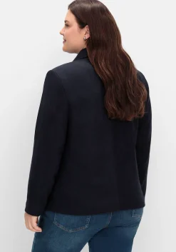 Kurze Cabanjacke mit Reverskragen und Wollanteil