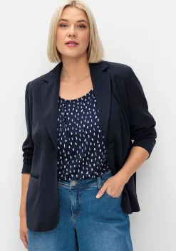 Kurzer, taillierter Blazer mit 1-Knopf-Verschluss