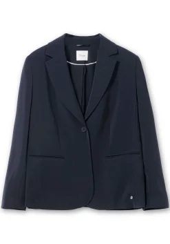 Kurzer, taillierter Blazer mit 1-Knopf-Verschluss