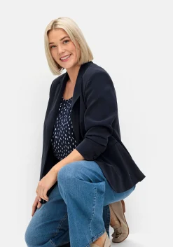 Kurzer, taillierter Blazer mit 1-Knopf-Verschluss