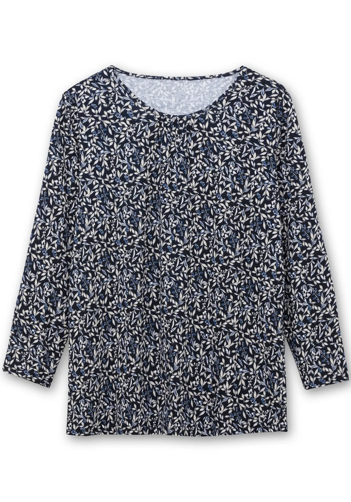 Langarmshirt aus Jersey mit Minimalprint