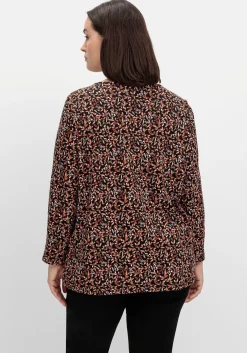 Langarmshirt aus Jersey mit Minimalprint