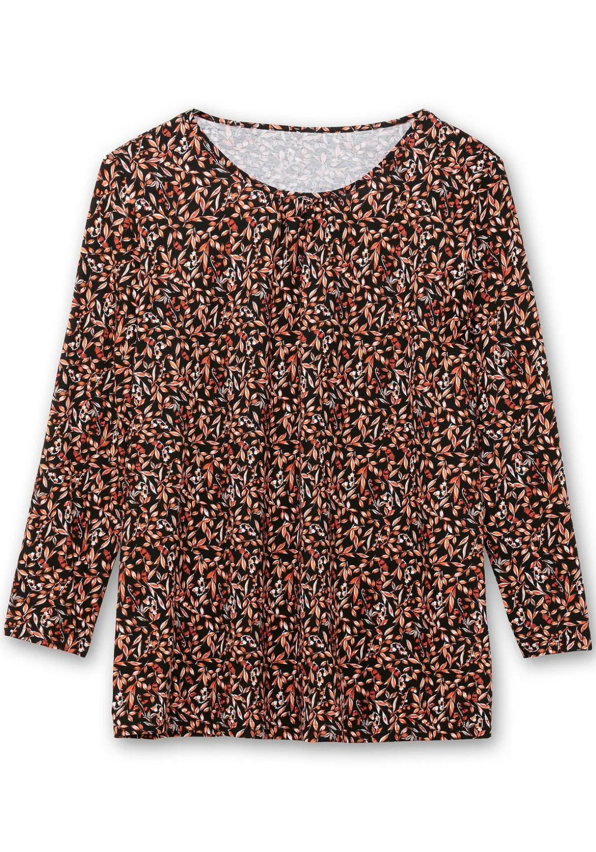 Langarmshirt aus Jersey mit Minimalprint