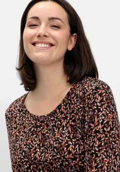 Langarmshirt aus Jersey mit Minimalprint