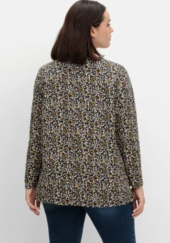 Langarmshirt aus Jersey mit Minimalprint