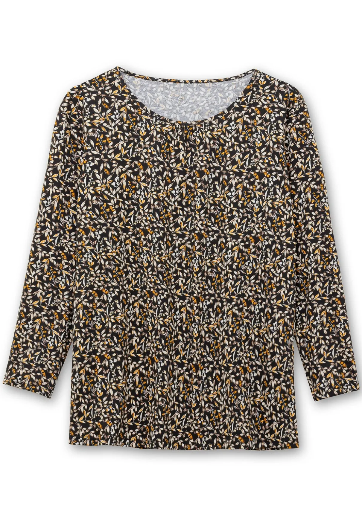 Langarmshirt aus Jersey mit Minimalprint