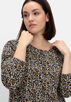 Langarmshirt aus Jersey mit Minimalprint