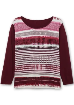 Langarmshirt mit bedrucktem Vorderteil