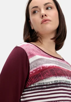 Langarmshirt mit bedrucktem Vorderteil