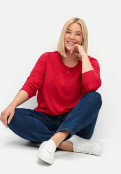 Langarmshirt mit Gummizug am Saum