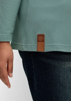 Langarmshirt mit Kontrastpaspeln