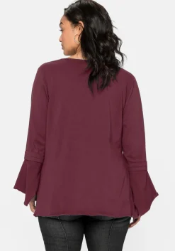 Langarmshirt mit Ärmeln in Zipfelform