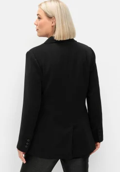 Langer, taillierter Blazer mit Reverskragen