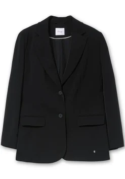 Langer, taillierter Blazer mit Reverskragen