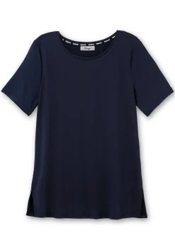 Langes Funktionsshirt mit seitlichen Schlitzen