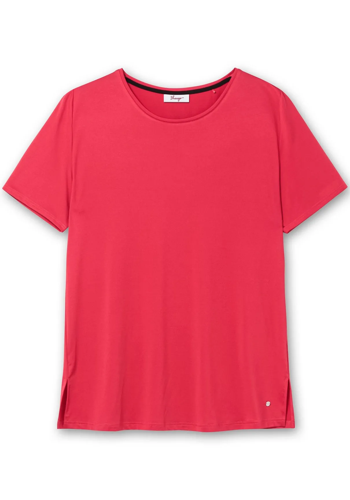 Langes Funktionsshirt mit seitlichen Schlitzen