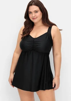 Langes Tankini-Oberteil, mit wattierten Softcups