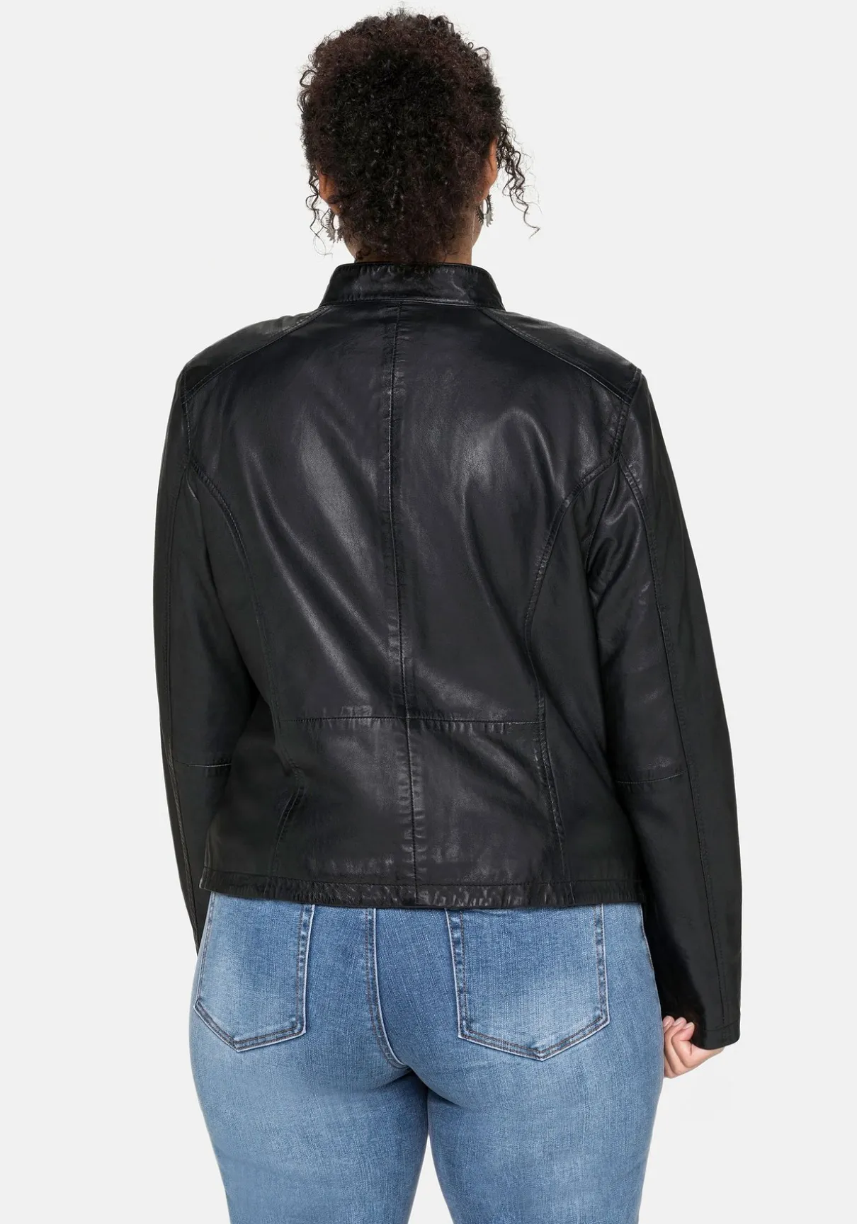 Lederjacke aus Lammnappa, mit Stehkragen