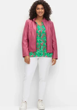 Lederjacke aus Lammnappa, mit Stehkragen