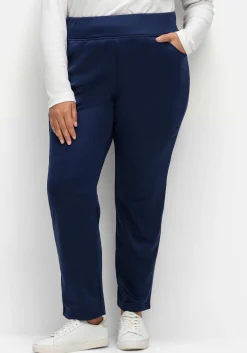 Leicht glänzende Schlupfhose mit Fleece-Innenseite