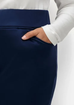 Leicht glänzende Schlupfhose mit Fleece-Innenseite