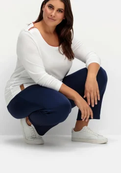 Leicht glänzende Schlupfhose mit Fleece-Innenseite