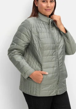 Leicht wattierte Steppjacke mit Stehkragen