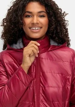 Leicht wattierte Steppjacke mit Kapuze