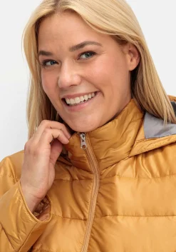 Leicht wattierte Steppjacke mit Kapuze