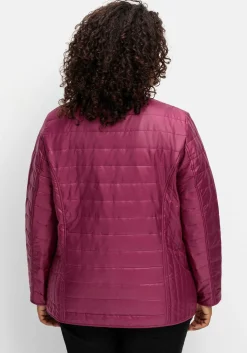 Leicht wattierte Steppjacke mit Stehkragen