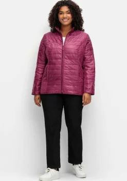 Leicht wattierte Steppjacke mit Stehkragen