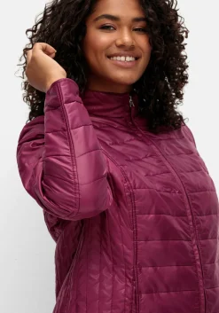 Leicht wattierte Steppjacke mit Stehkragen