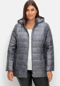 Leicht wattierte Steppjacke mit Kapuze