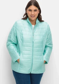 Leicht wattierte Steppjacke mit Stehkragen